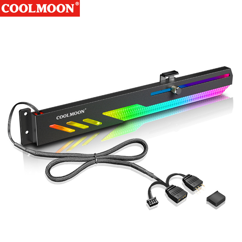 Pc Gaming Msi - COOLMOON-Suporte para Placa Gráfica, Suporte para