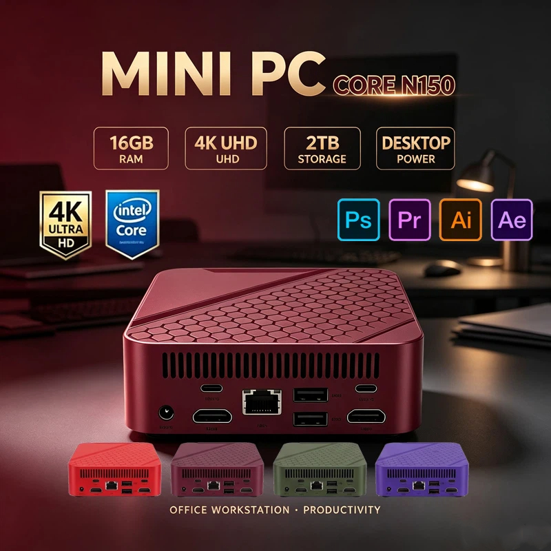 Pc Gaming Editing - Mini PC Portátil Colorido Intel Celeron