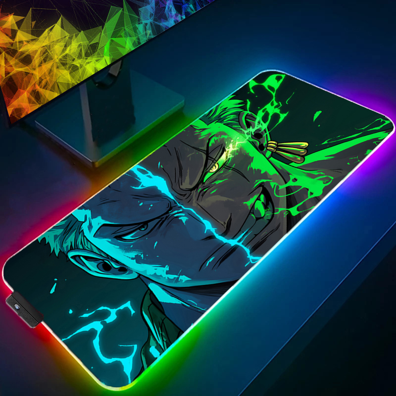 Pc Gaming Used - Uma peça zoro mouse pad rgb