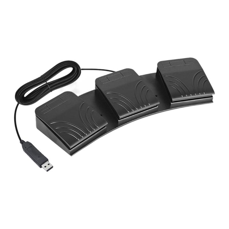 Usb Foot Pedal Gaming - Interruptores pedal triplos do pedal para