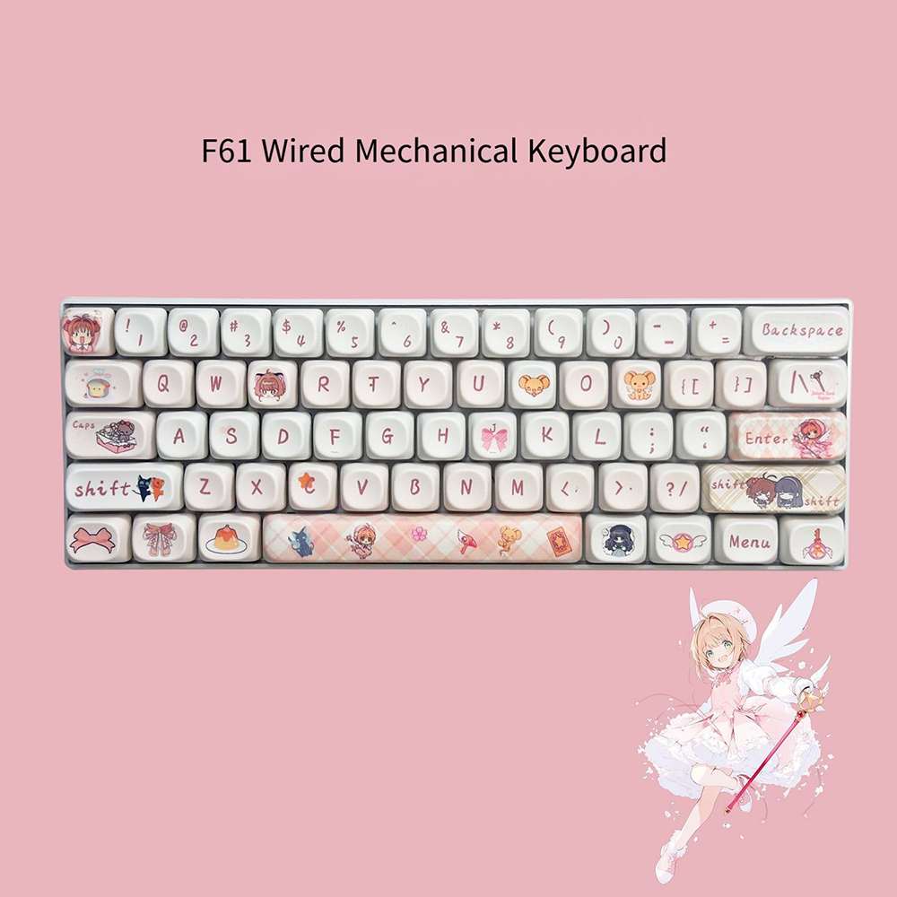 Pc Gaming Editing - Teclado Mecânico Cardcaptor Sakura com 61