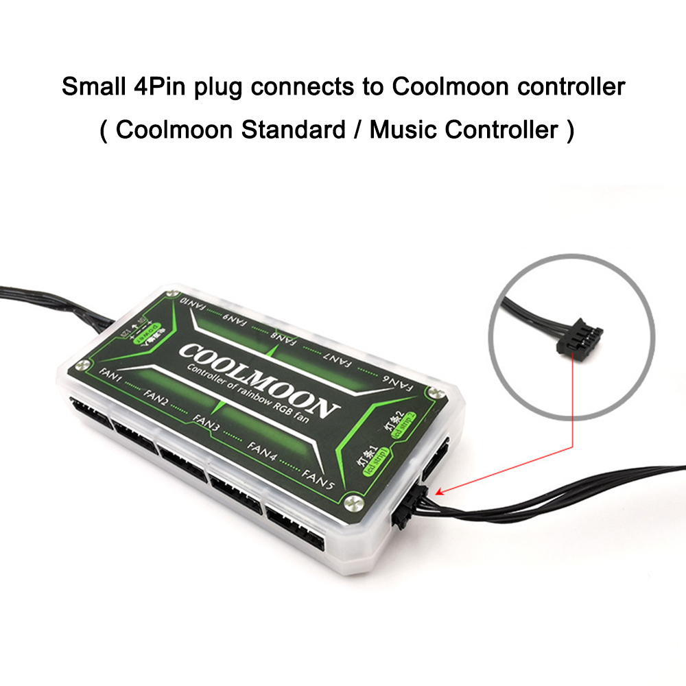 Coolmoon 5v pequeno 4pin rgb c - Pc Gaming Msi avaliação e preço