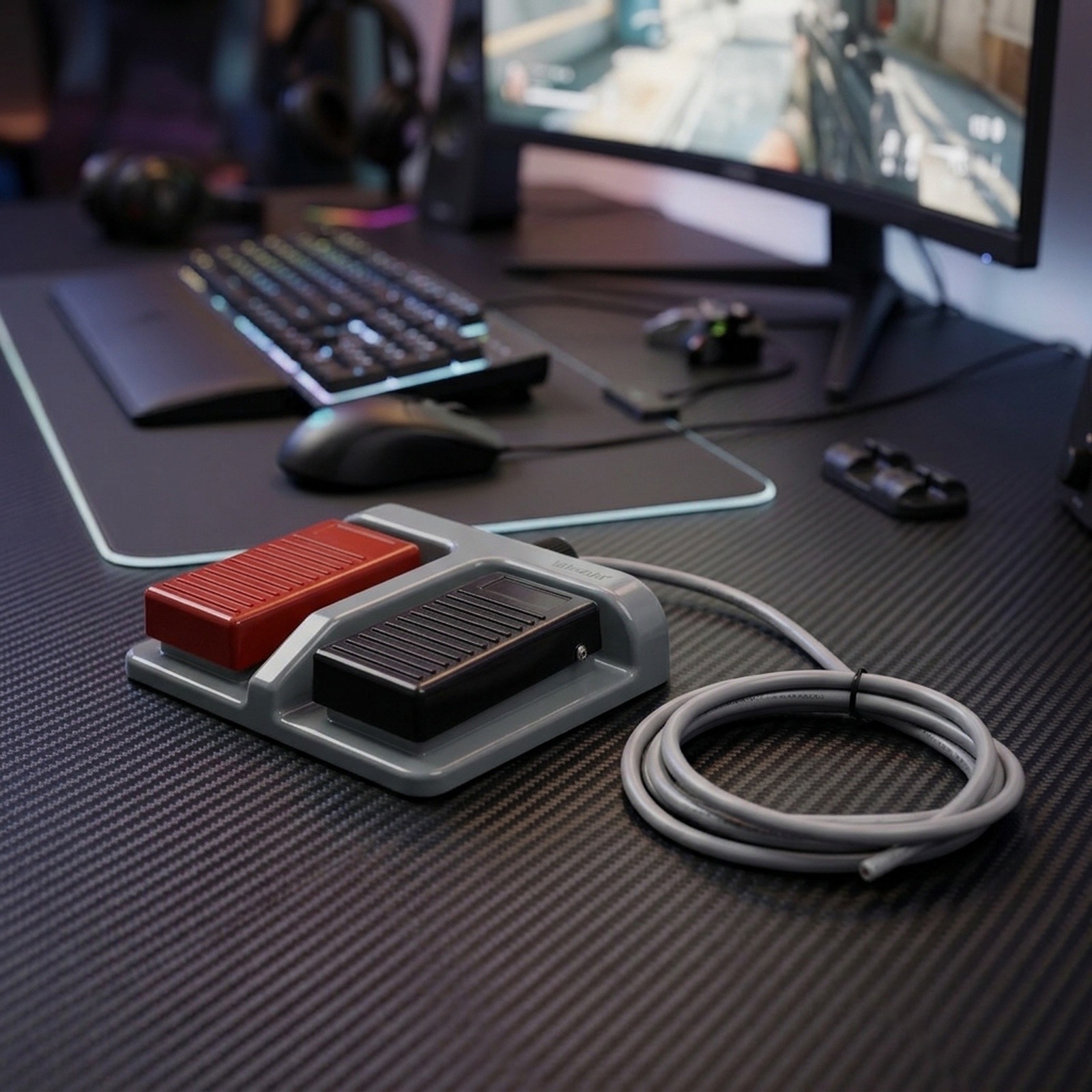 MD FS-65 pedal duplo multifunc - Usb Foot Pedal Gaming avaliação e preço