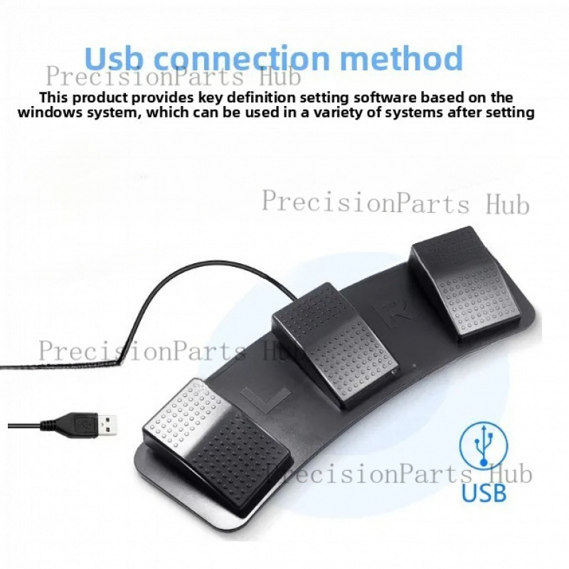 Pedal USB de 3 Botões Programá - Usb Foot Pedal Gaming avaliação e preço