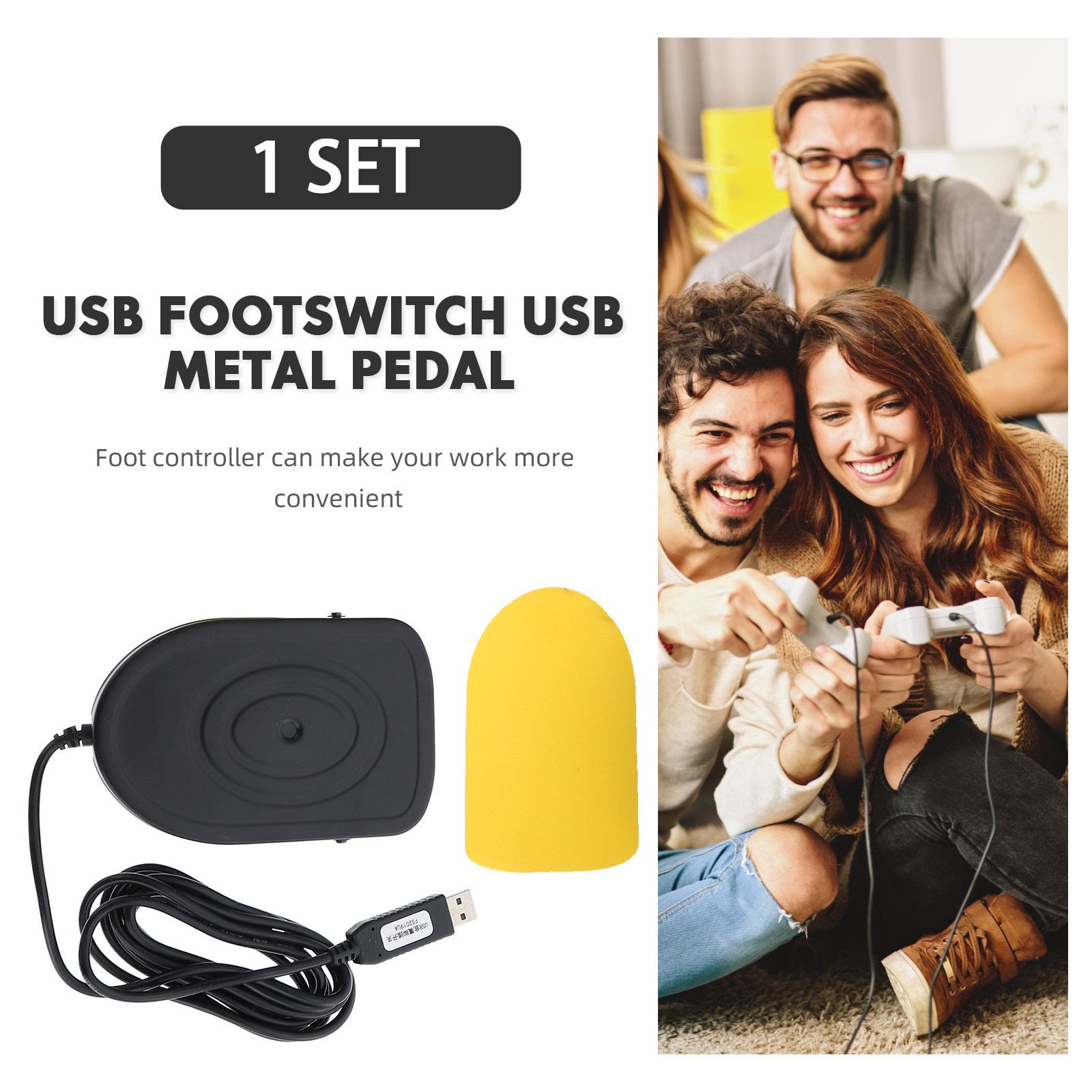 Pedal USB para Jogos, Transcri - Usb Foot Pedal Gaming avaliação e preço