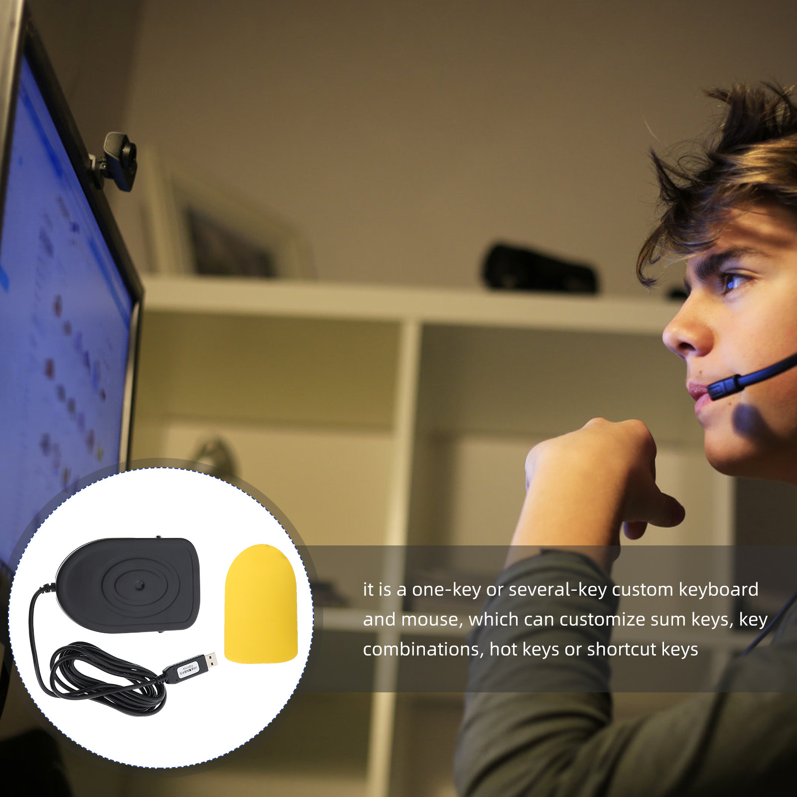 Pedal USB para Jogos, Transcri - Usb Foot Pedal Gaming avaliação e preço
