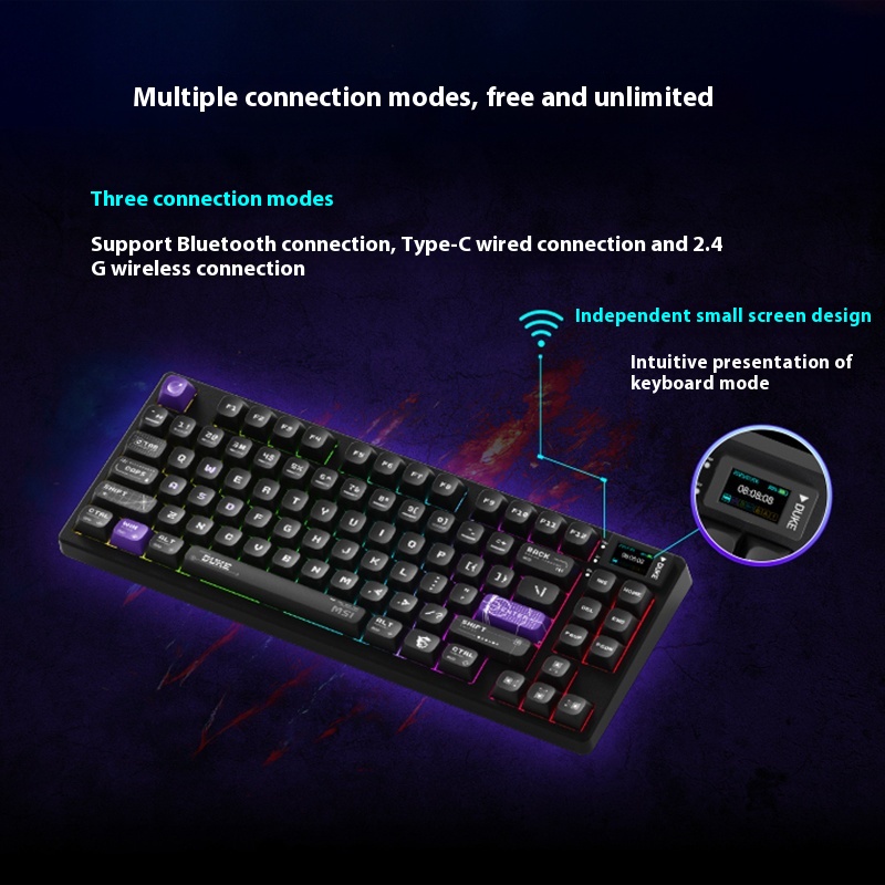 MSI FORGE GK600 W DUKE Teclado - Pc Gaming Msi avaliação e preço