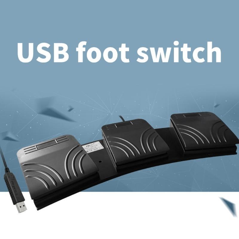 Pedal Y1UB USB com macros cust - Usb Foot Pedal Gaming avaliação e preço