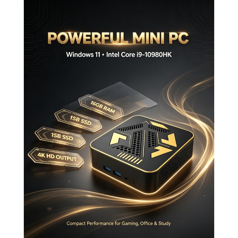 Mini PC Intel Core I9 10980HK  - Pc Gaming Editing avaliação e preço