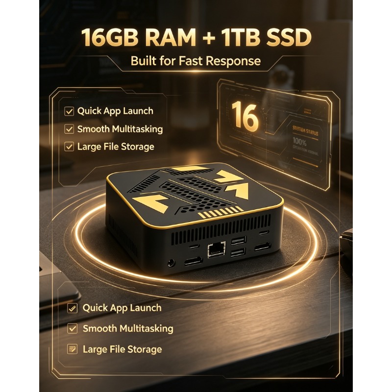 Mini PC Intel Core I9 10980HK  - Pc Gaming Editing avaliação e preço