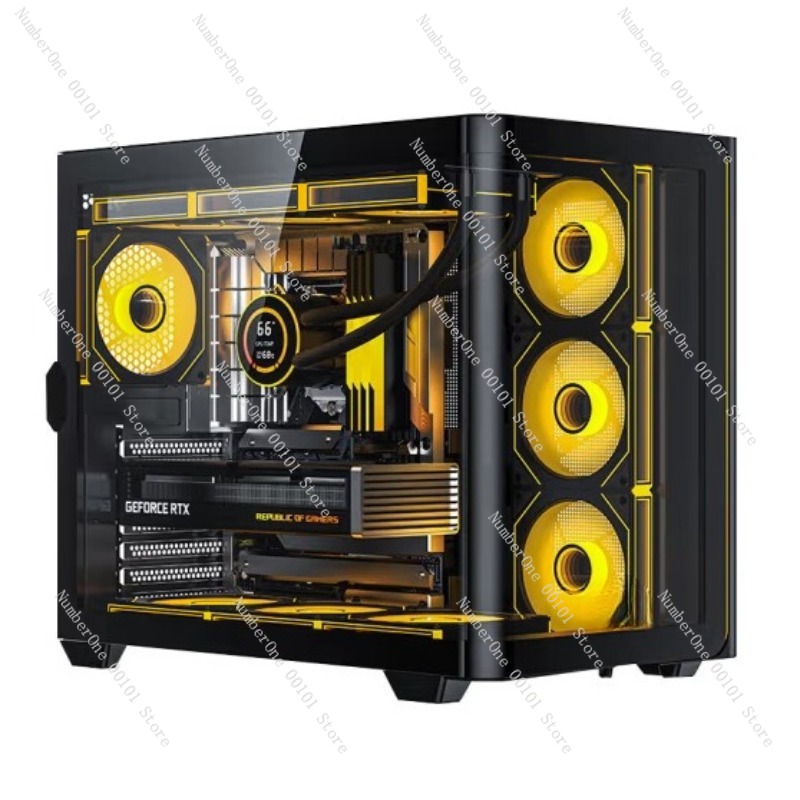 Gabinete de PC Desktop com Vid - Pc Gaming Case avaliação e preço