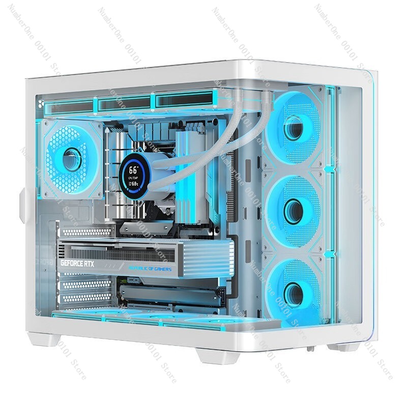 Gabinete de PC Desktop com Vid - Pc Gaming Case avaliação e preço