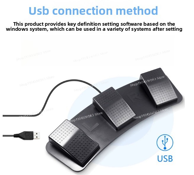 Pedal USB de 3 Botões Programá - Usb Foot Pedal Gaming avaliação e preço