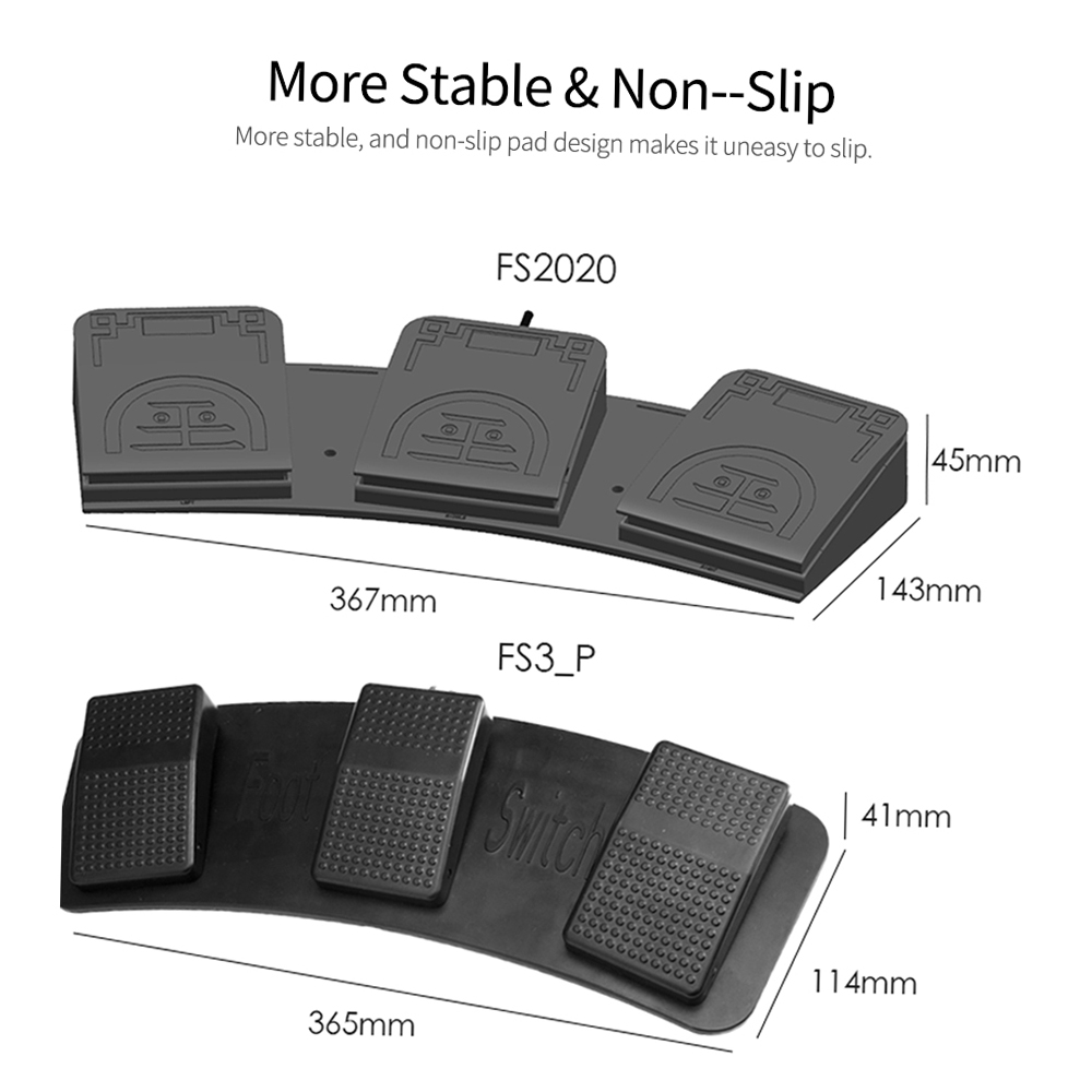 FS2020U1 USB Foot Switch Contr - Usb Foot Pedal Gaming avaliação e preço