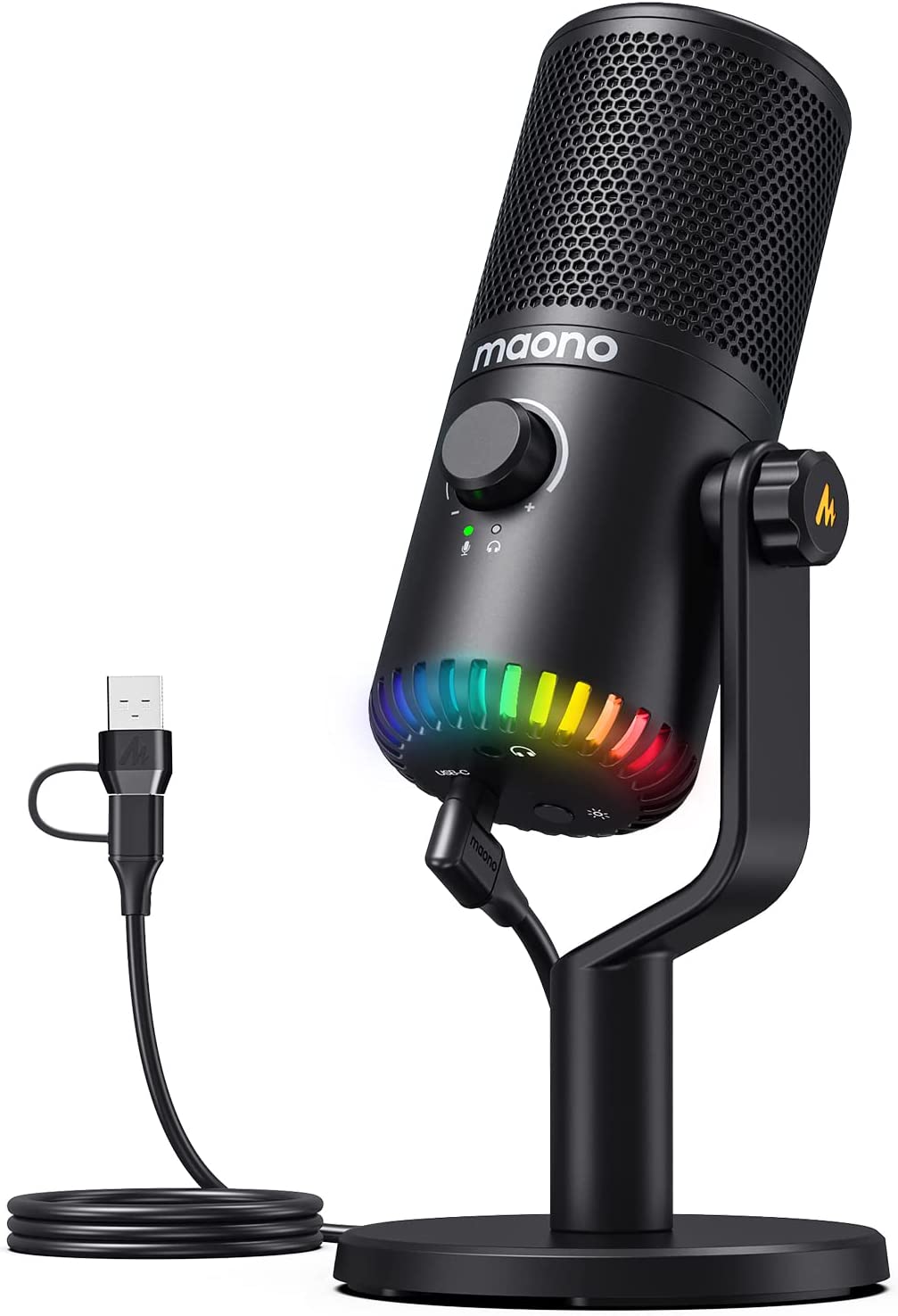 Microfone Gamer Maono DM30 com - Pc Gaming Rgb avaliação e preço