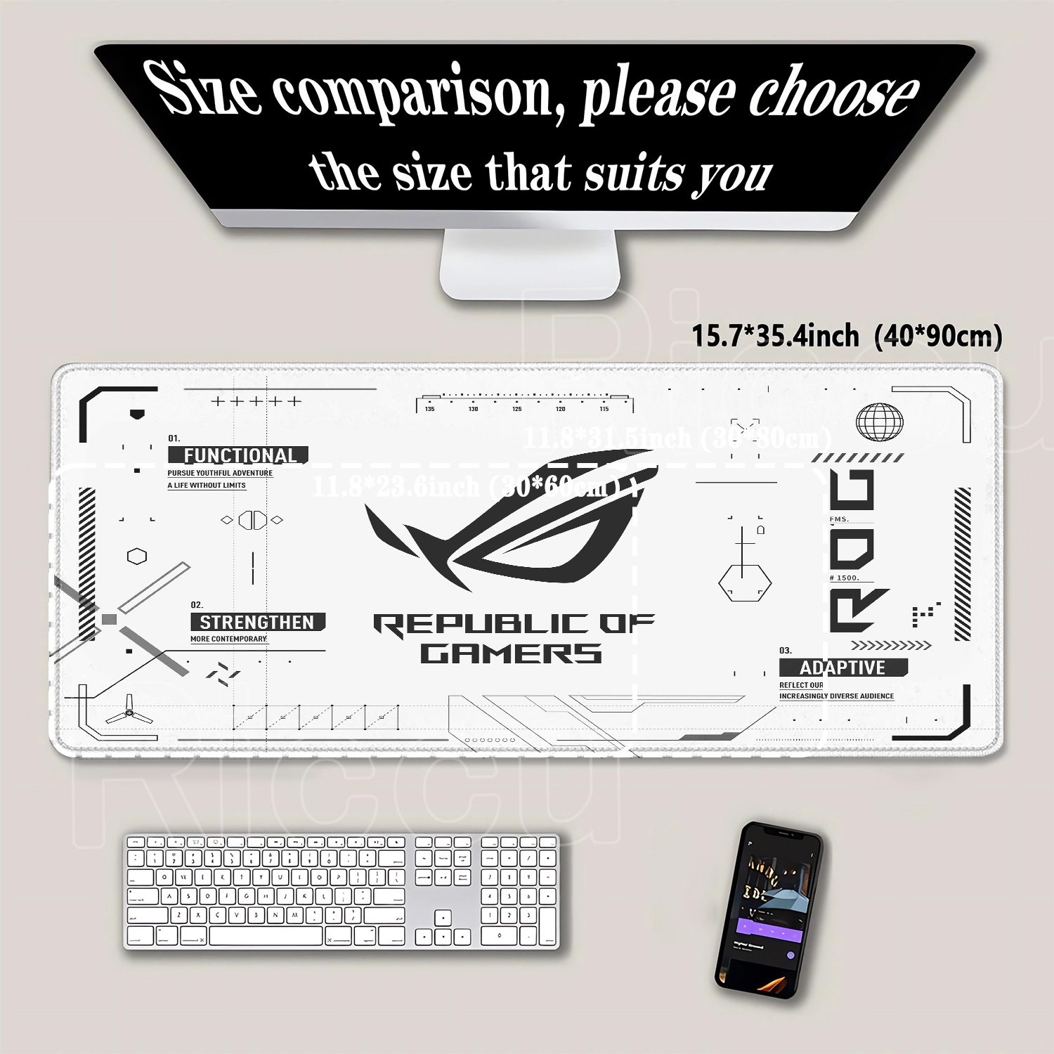Mouse Pad Grande para Jogos R- - Pc Gaming Asus avaliação e preço