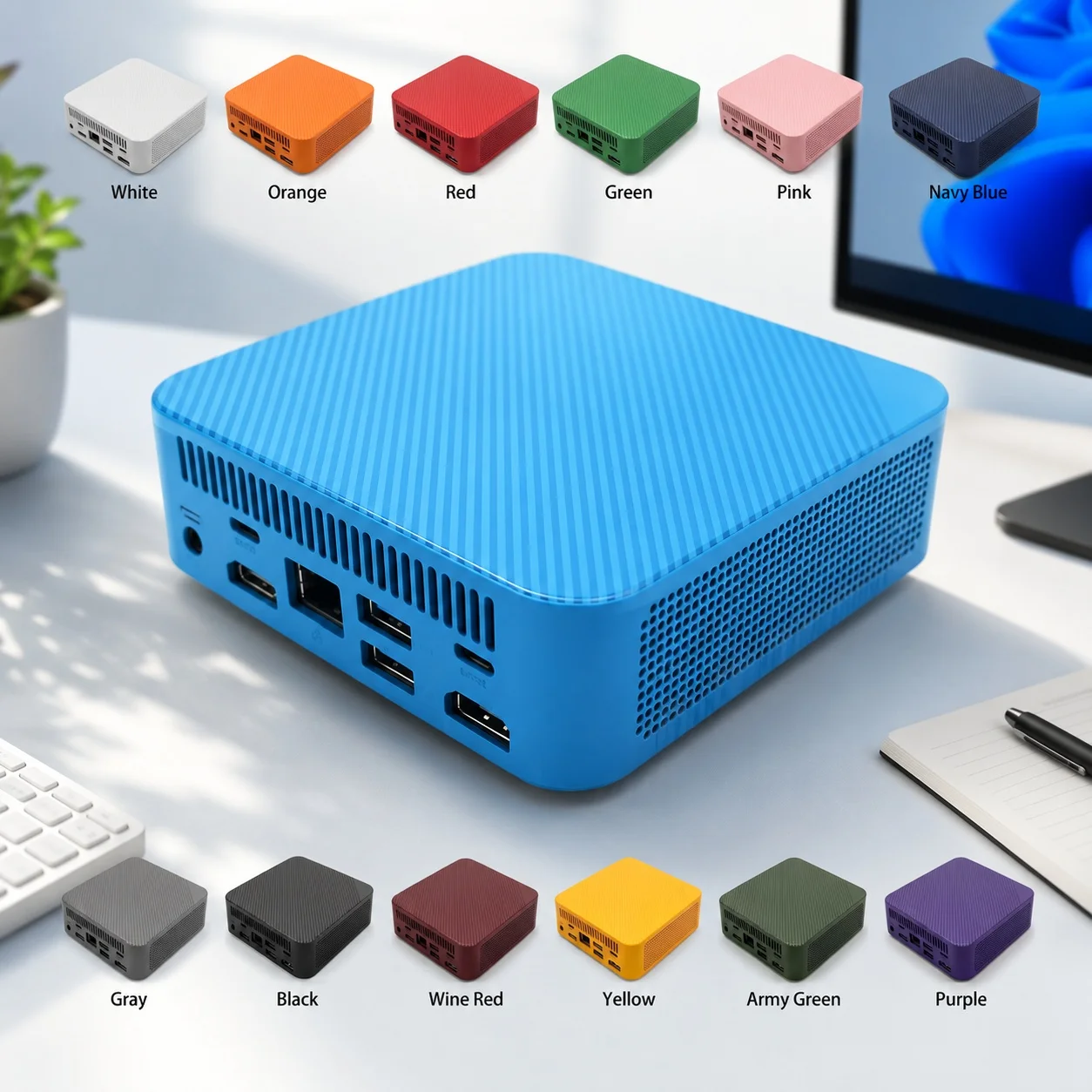 Mini PC Portátil Azul Marinho  - Pc Gaming Editing avaliação e preço