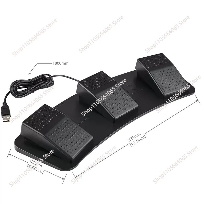 Pedal USB de 3 Botões Programá - Usb Foot Pedal Gaming avaliação e preço