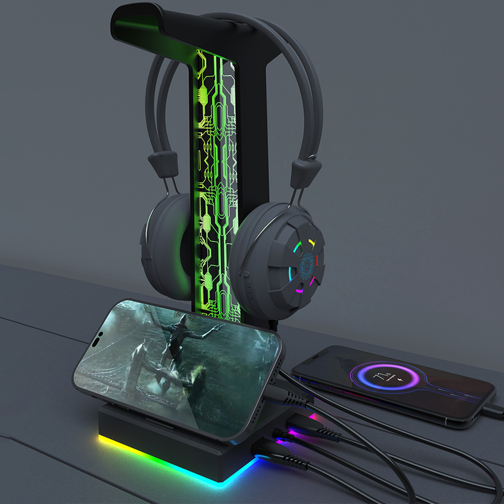 RGB Gaming Headphone Stand, Du - Pc Gaming Rgb avaliação e preço