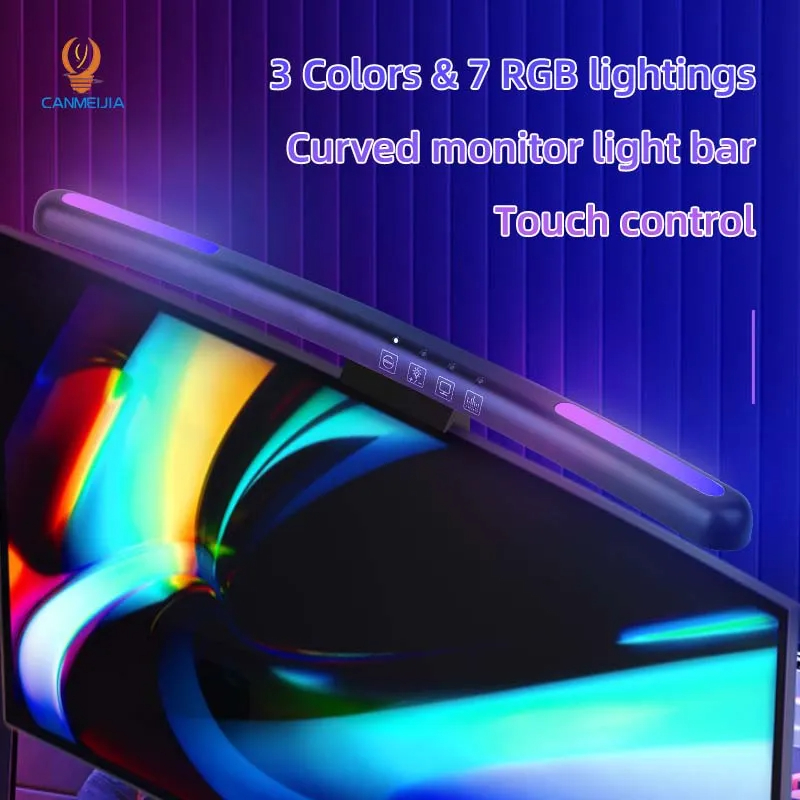 Curvo LED Monitor Light Bar, U - Pc Gaming Used avaliação e preço