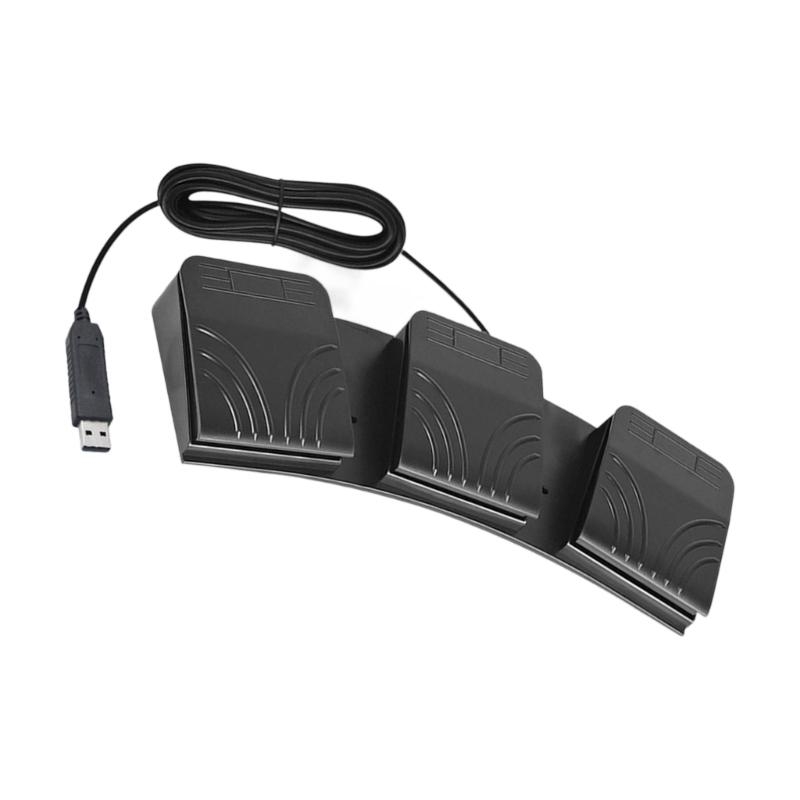 Interruptores pedal triplos do - Usb Foot Pedal Gaming avaliação e preço