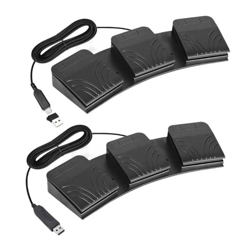 Interruptores pedal triplos do - Usb Foot Pedal Gaming avaliação e preço